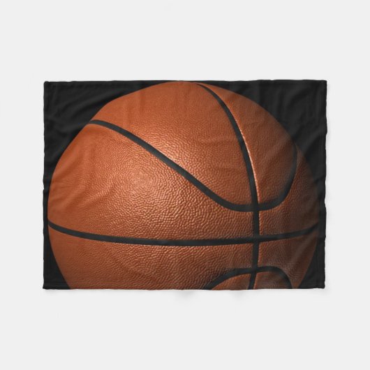 Basketball-Fleece-Decke Fleecedecke (Vorderseite (Horizontal))