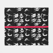 Basketball Fleecedecke (Vorderseite (Horizontal))