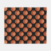 Basketball Fleecedecke (Vorderseite (Horizontal))
