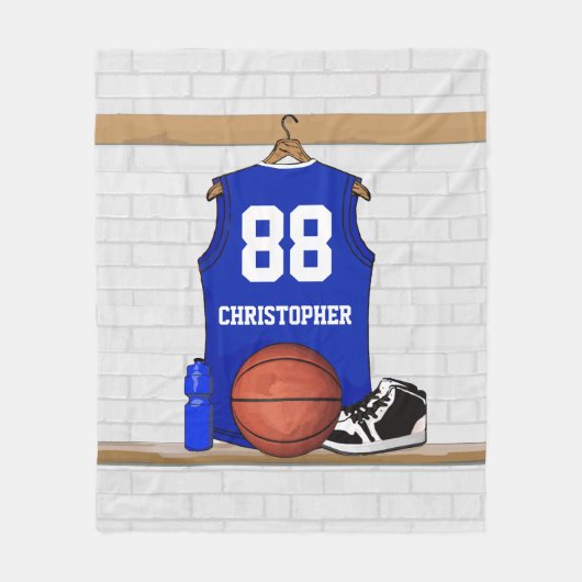 Basketball Fleecedecke (Vorderseite)