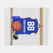 Basketball Fleecedecke (Vorderseite (Horizontal))
