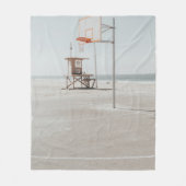 Basketball Fleecedecke (Vorderseite)