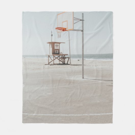 Basketball Fleecedecke (Vorderseite)
