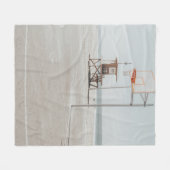 Basketball Fleecedecke (Vorderseite (Horizontal))