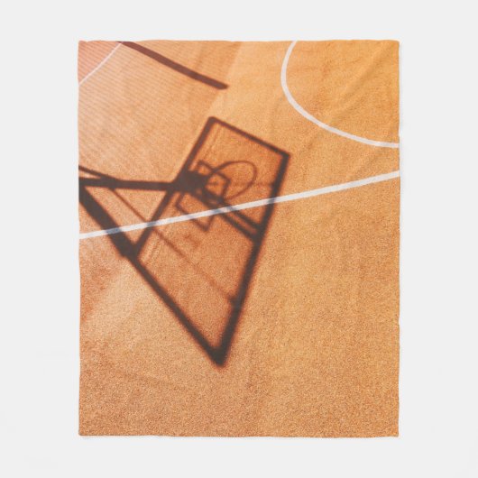 Basketball Fleecedecke (Vorderseite)