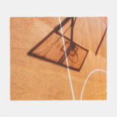 Basketball Fleecedecke (Vorderseite (Horizontal))