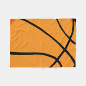Basketball Fleecedecke (Vorderseite (Horizontal))