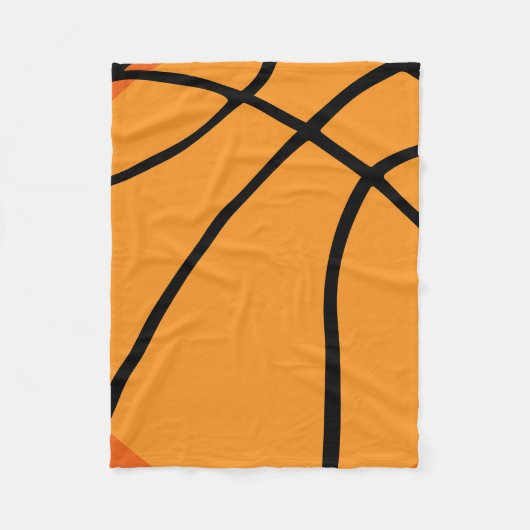 Basketball Fleecedecke (Vorderseite)