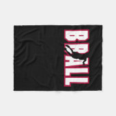 Basketball Fleecedecke (Vorderseite (Horizontal))