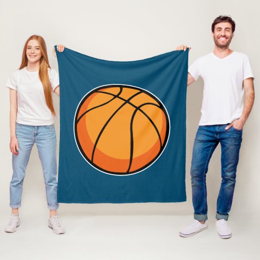 Basketball Fleecedecke (Beispiel)