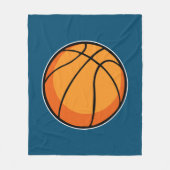 Basketball Fleecedecke (Vorderseite)