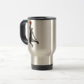 Basketball Flieger Typ Reisebecher (Vorderseite Links)
