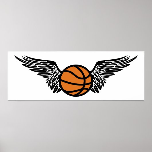 Basketball: Flügel Poster (Vorne)