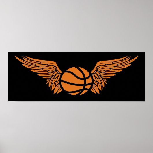 Basketball: Flügel Poster (Vorne)
