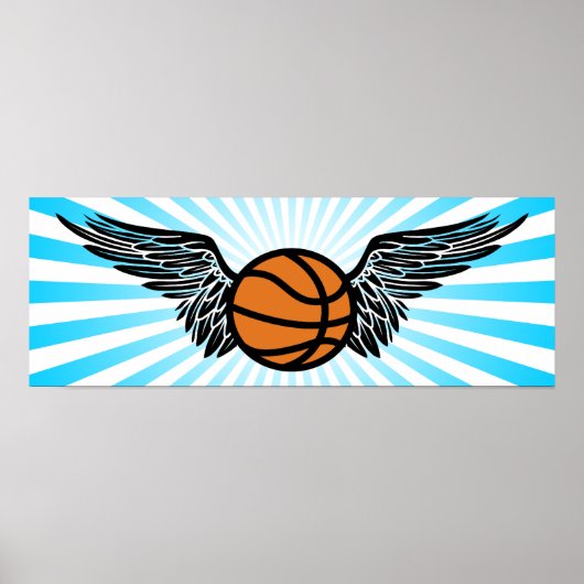 Basketball: Flügel Poster (Vorne)