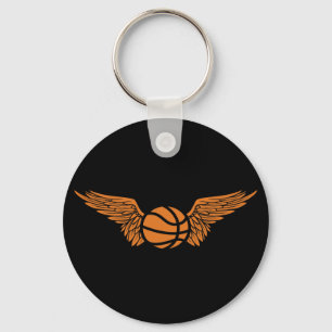 Basketball. Flügel. Schlüsselanhänger