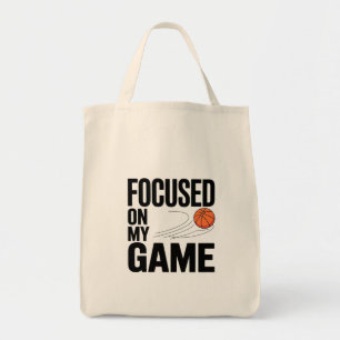 Basketball Fokussierte Shopping Tasche