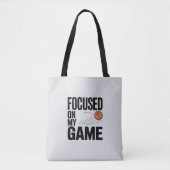 Basketball Fokussierte Tasche (Vorderseite)