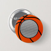 Basketball-Foto Button (Vorne & Hinten)