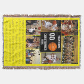 Basketball Foto Collage Fleece Decke (Vorderseite)