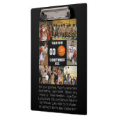 Basketball Foto Collage Fleece Decke Klemmbrett (Links)