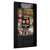 Basketball Foto Collage Fleece Decke Klemmbrett (Rechts)