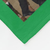 Basketball Foto Collage Fleece Grüne Decke (Ecke)