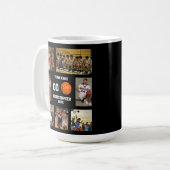 Basketball-Foto-Collage Kaffeetasse (Vorderseite Links)