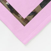 Basketball-Foto-Collage Rosa Fleecedecke (Ecke)