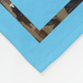 Basketball Foto Collage Sky blau Fleecedecke (Ecke)