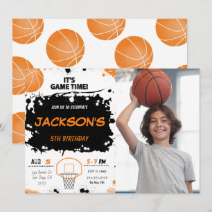 Basketball-Foto Einladung