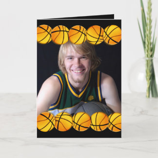 Basketball-Foto-Geburtstagskarte Karte