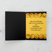 Basketball-Foto-Geburtstagskarte Karte (Innenseite)