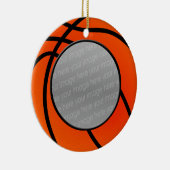 Basketball-Foto Keramikornament (Rechts)