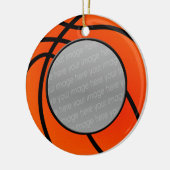 Basketball-Foto Keramikornament (Links)