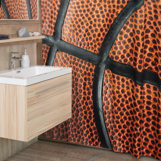 Basketball-Foto Nah Duschvorhang