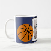 Basketball Foto Name hinzufügen - Farbe bearbeiten Kaffeetasse (Links)