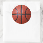 Basketball-Foto Runder Aufkleber (Tasche)