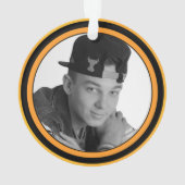 Basketball Foto Vorlage Weihnachtsgeschmack Ornament (Rückseite)