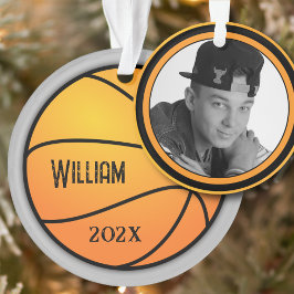 Basketball Foto Vorlage Weihnachtsgeschmack Ornament