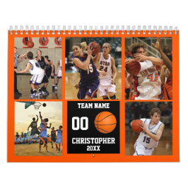 Basketball-FotoCollage Personalisiert Kalender