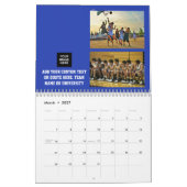 Basketball-FotoCollage Personalisiert Kalender (Mär 2027)