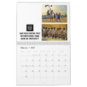 Basketball-FotoCollage Personalisiert Kalender (Feb 2027)