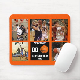 Basketball-FotoCollage Personalisiert Mousepad
