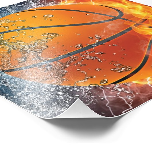 Basketball Fotodruck (Ecke)