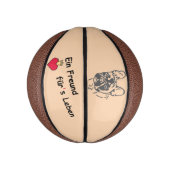 Basketball französische Bulldogge (Vertikal)