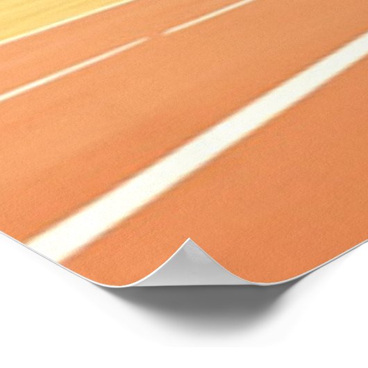 Basketball Frog mattes Poster (Ecke)