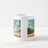 Basketball Frog Tasse zweiseitig (Mittel)