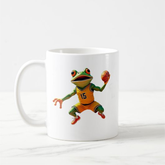 Basketball Frog Tasse zweiseitig (Links)