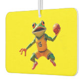Basketball Frog yellow car air freshener Autolufterfrischer (Links)